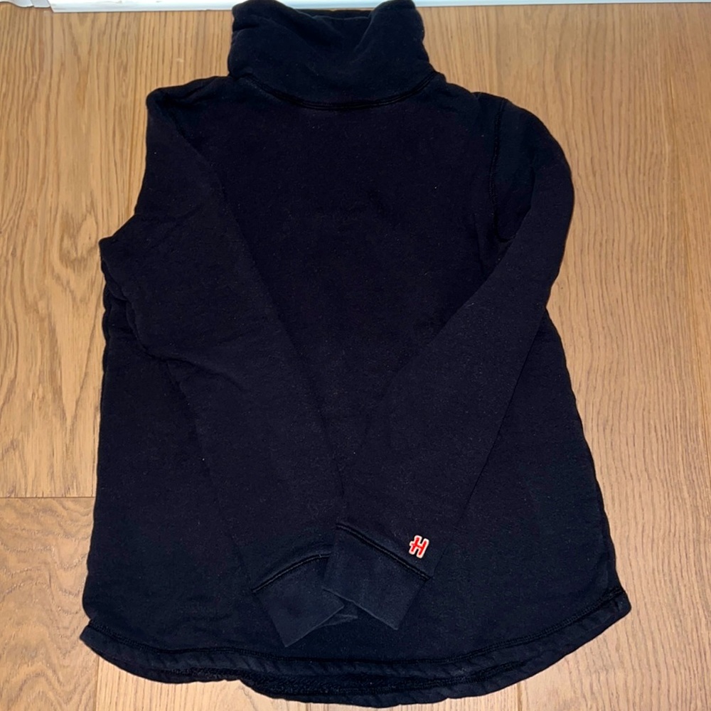 Homage funnel neck black sweatshirt